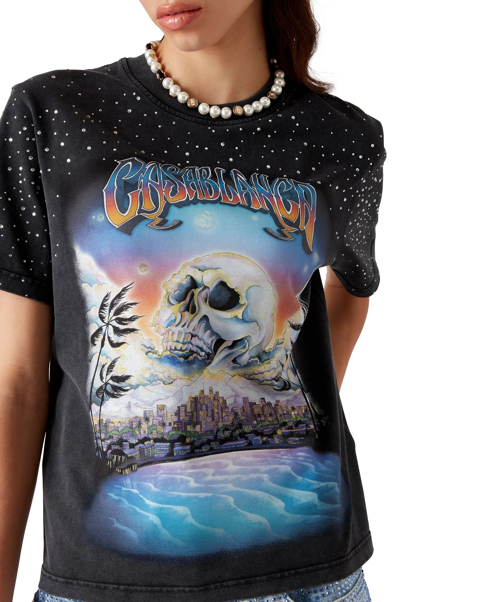 The Premonition Crystal Embellished T-Shirt