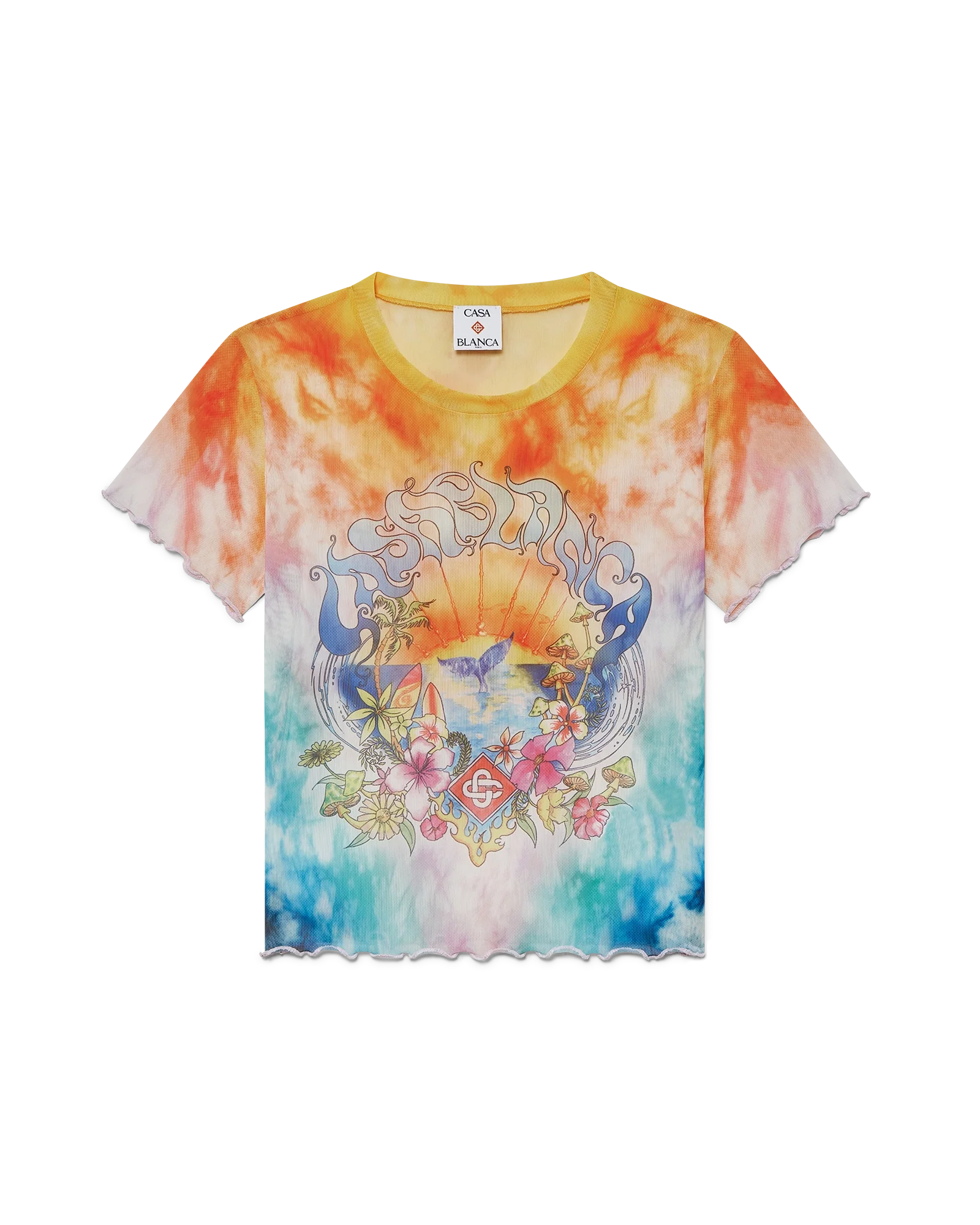 Surf Trip Tie Dye Mesh T-Shirt