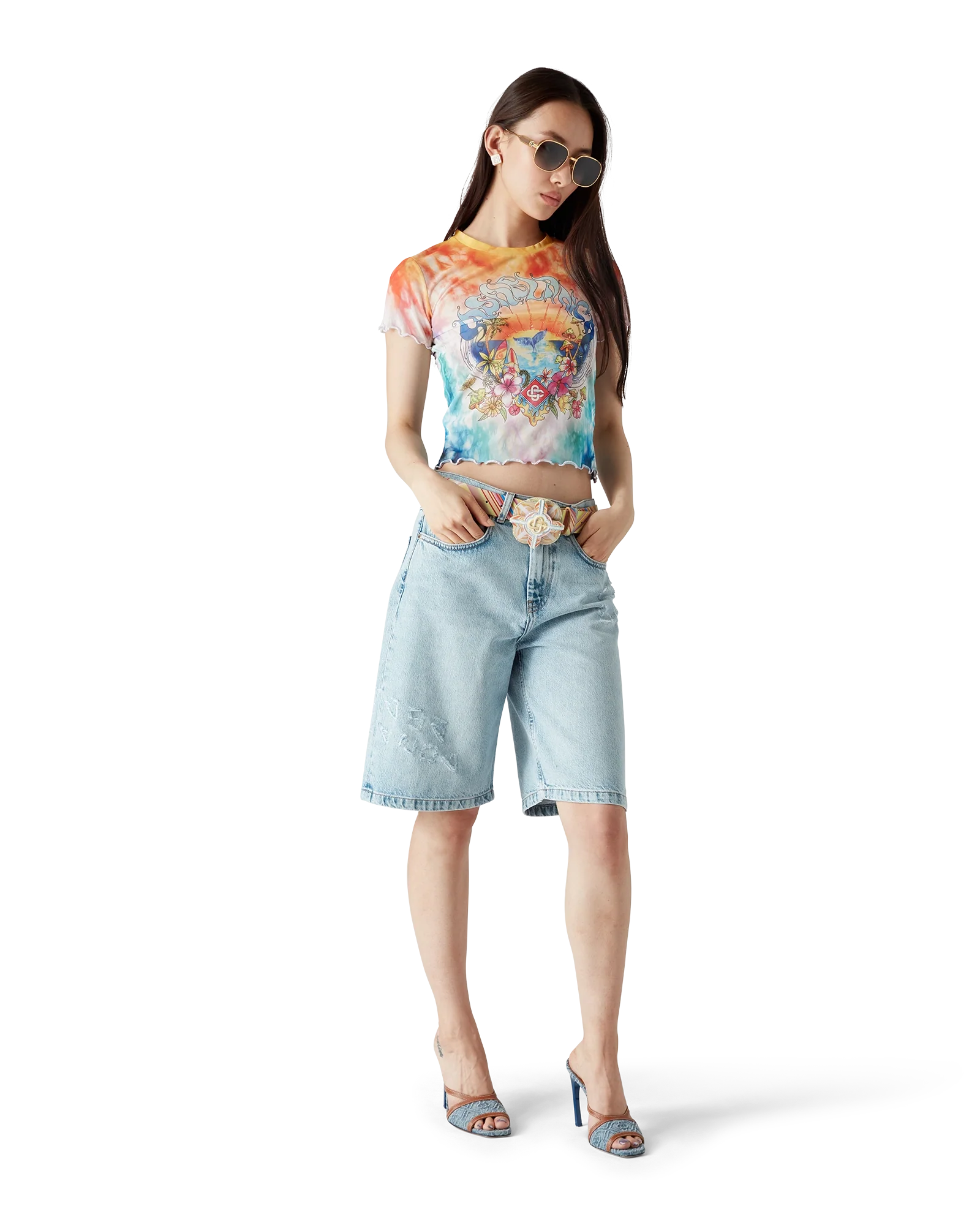 Surf Trip Tie Dye Mesh T-Shirt