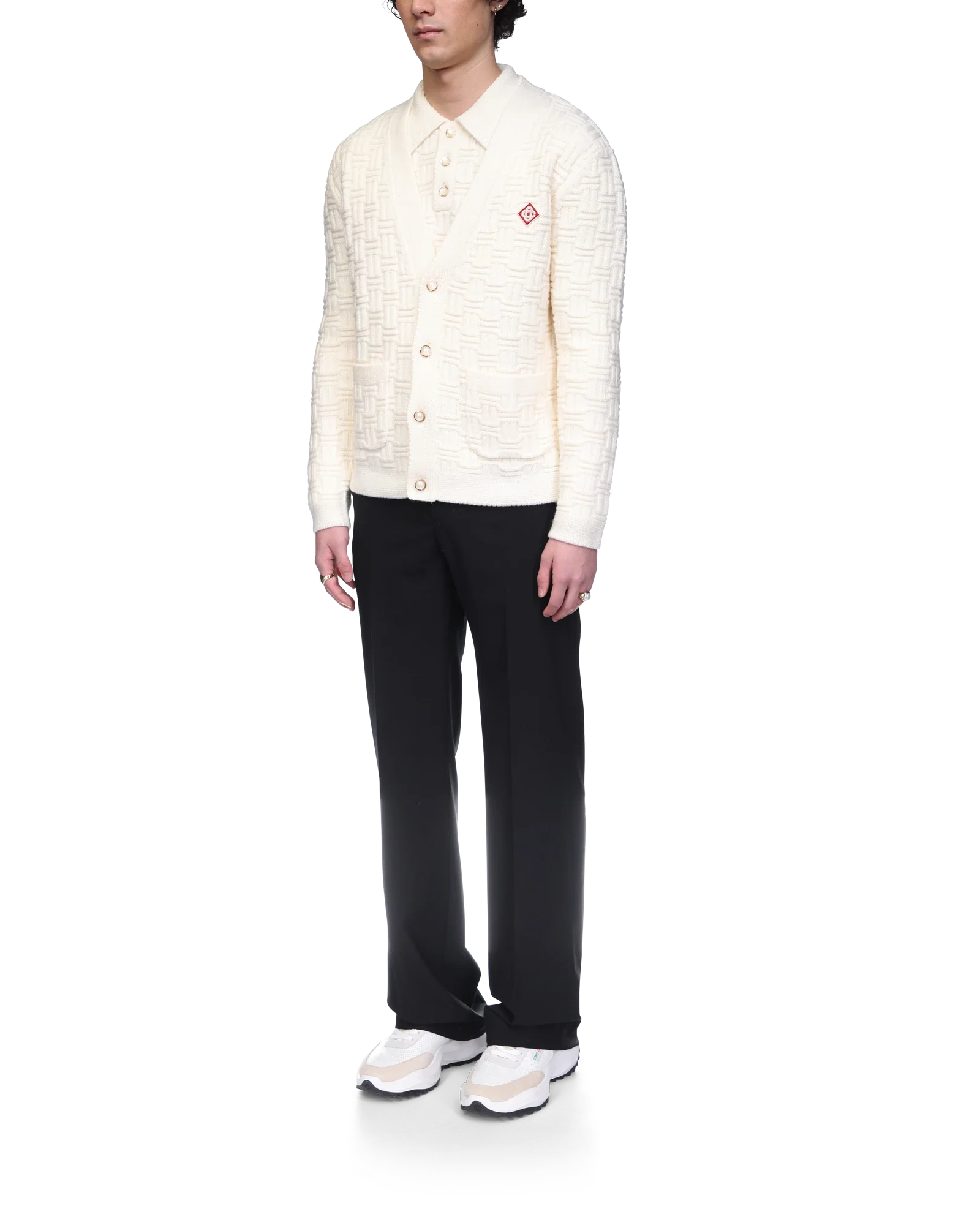 Cardigan en tricot à colonnes