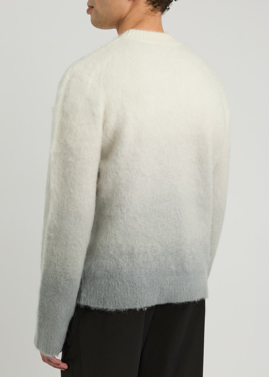 Pull gris en mohair