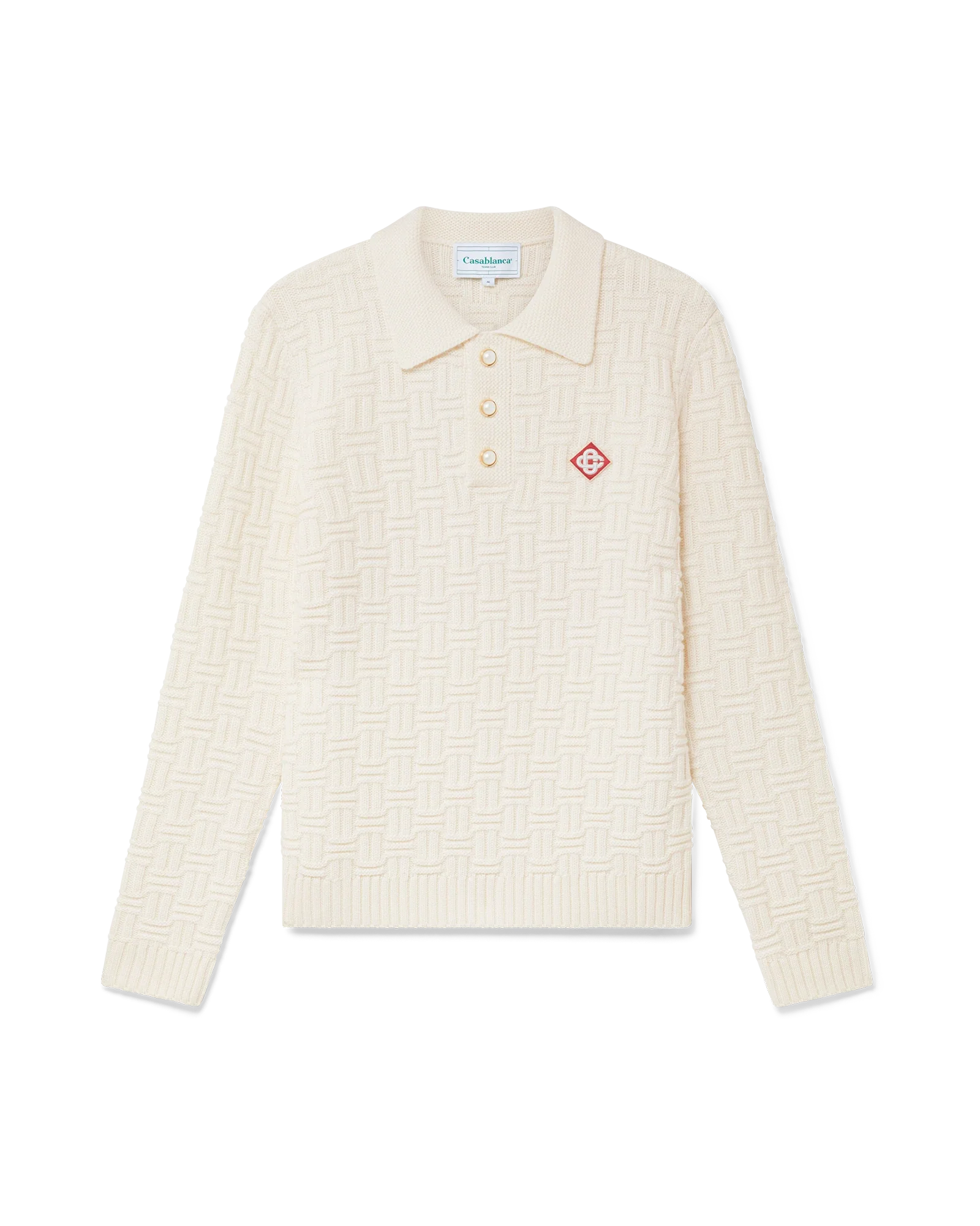 Polo en tricot à colonnes