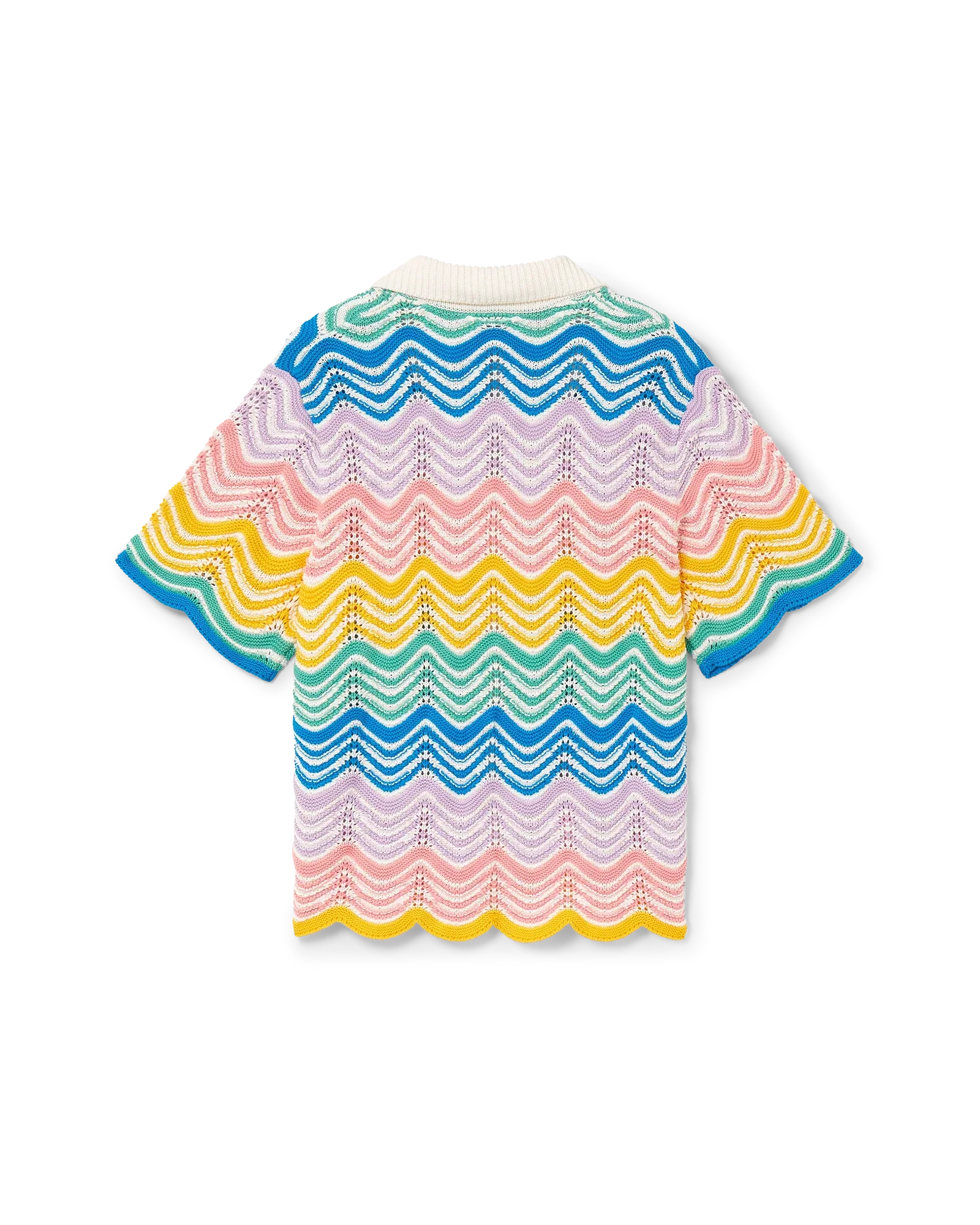 Chemise en tricot à vagues dégradées