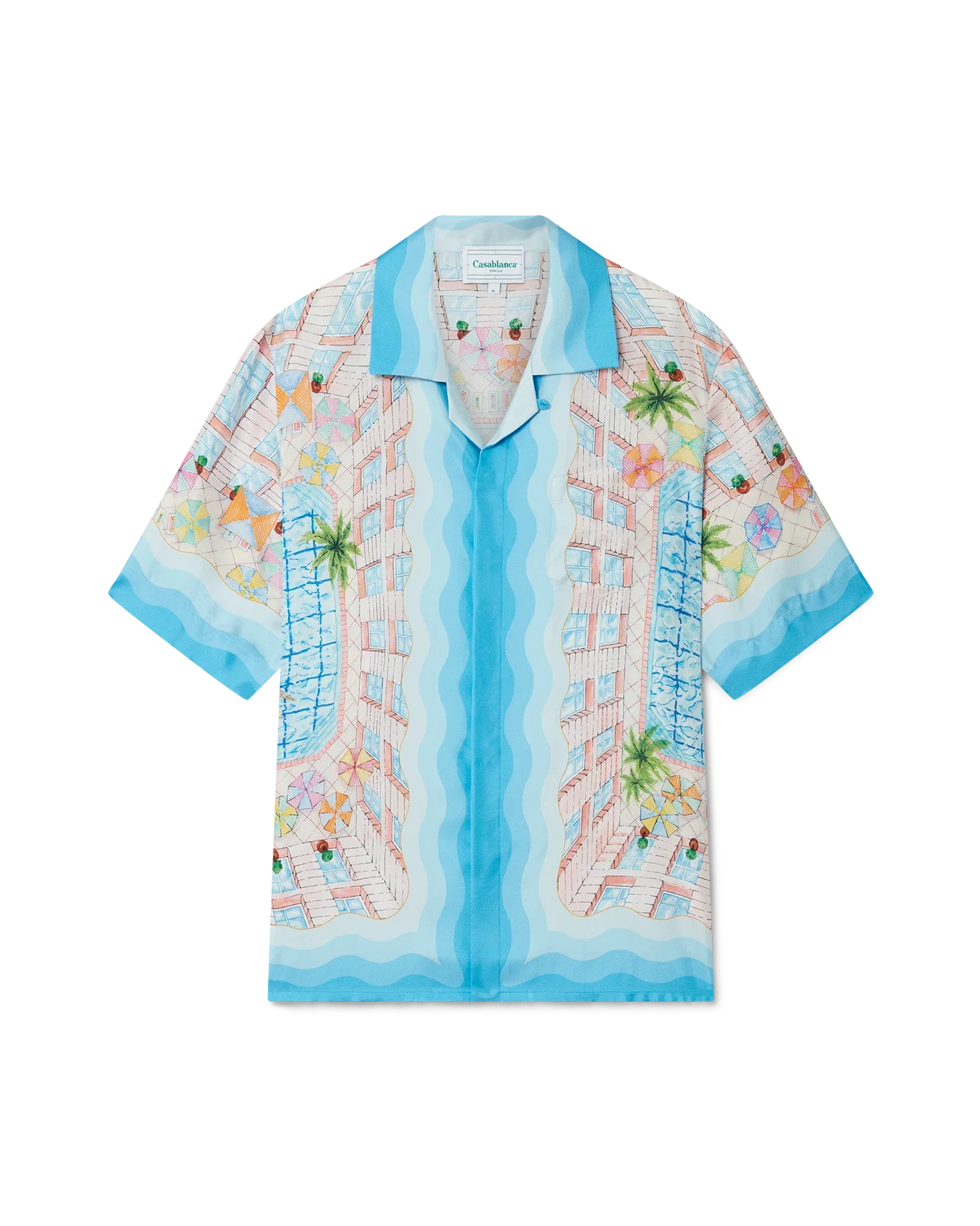 Chemise en soie Le Plongeon